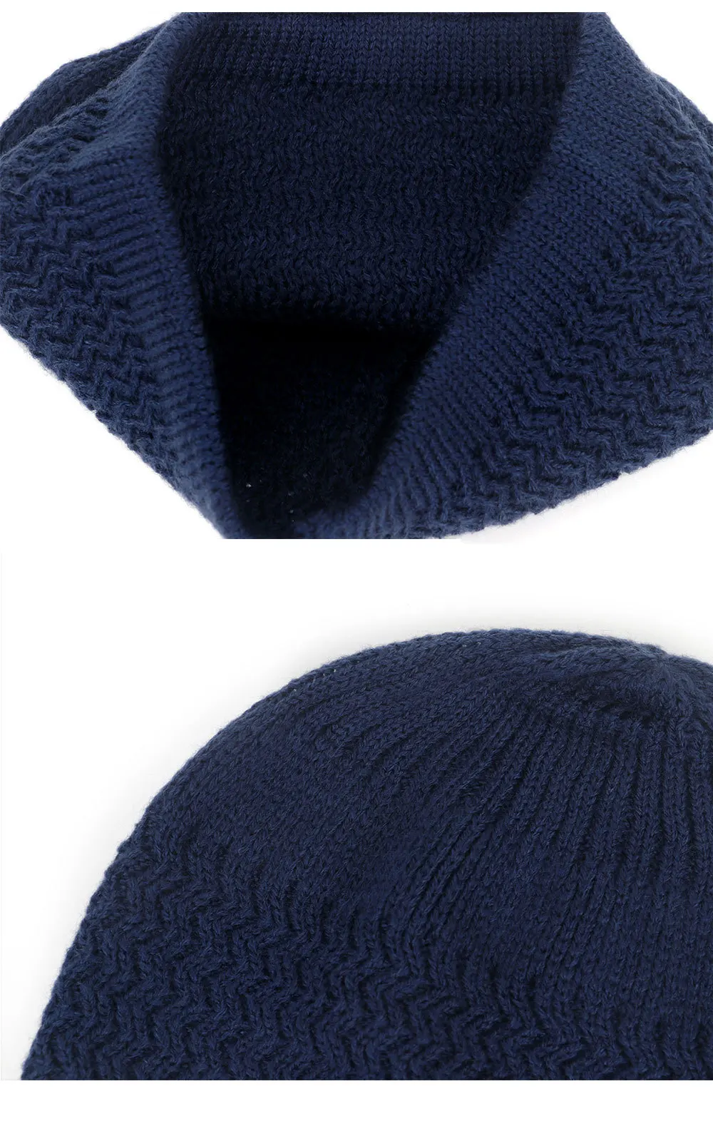 2021 New Pencil Cap Otton Skull Cap Beanie Kufi with Checkered-Knit Pattern in Solid Colors for Everyday Wear