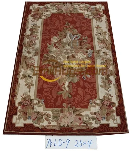 Aubusson игольчатый высококачественный ковер ручной работы из шерсти вязаный | Дом и