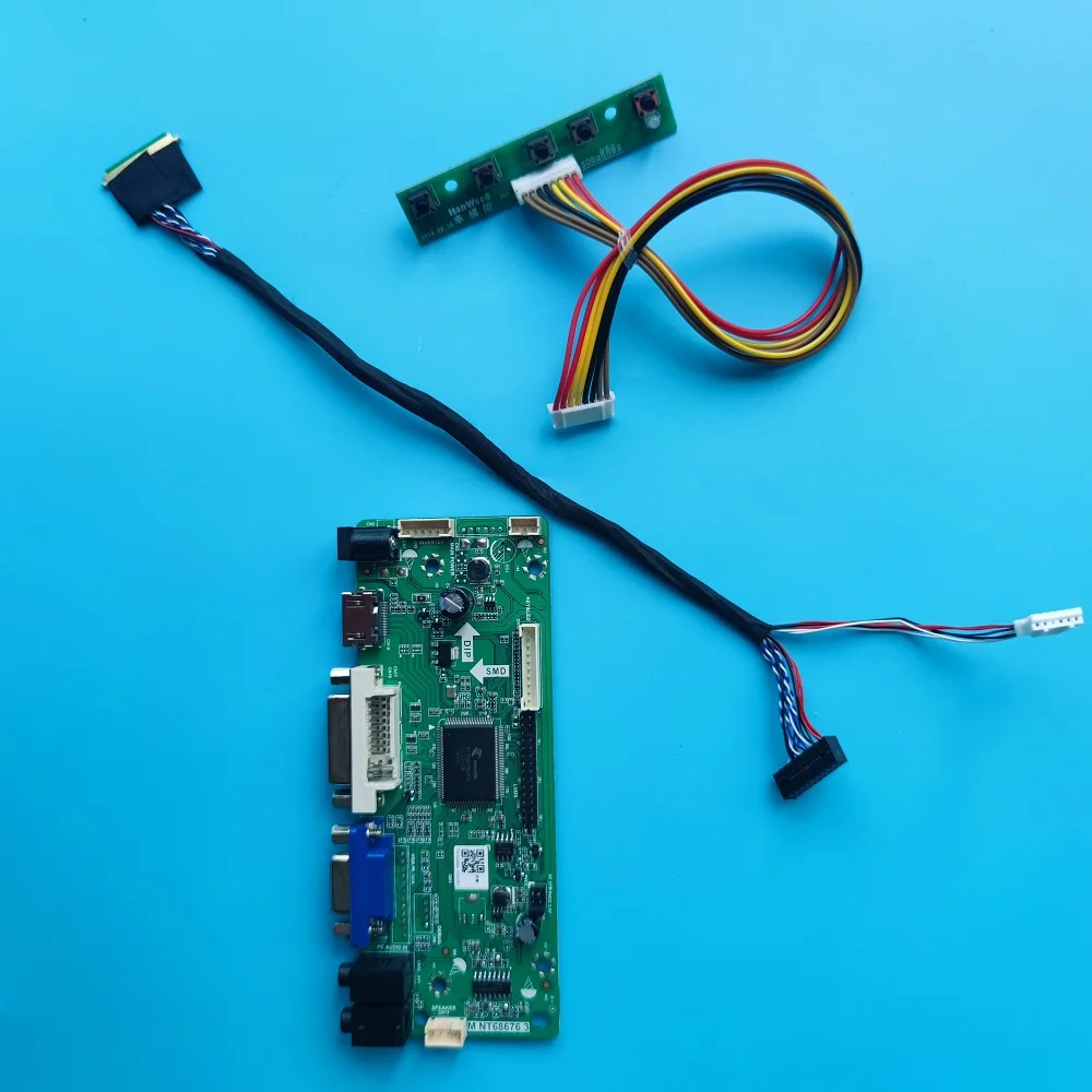 

Комплект для освещения/N10, 40-контактный светодиодный ЖК-контроллер, плата HDMI-совместимая с DVI M.NT68676, экран VGA 1366X76, 8 панельных мониторов 15,6 дюйма