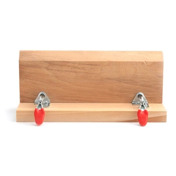 

Professional DIY Hand-Stitched Wooden Leather craft Clamp Table Desktop Leather Lacing Stitching Clip Tool for Leather Working