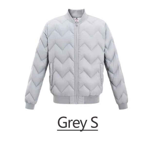 Grey S Xiaomi Youpin Uleemark Man легкая куртка на гусином пуху мужская повседневная однотонная Модная стильная три цвета - Цвет: Grey S