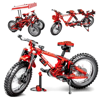 

Fit Technic Creator Series Folding Bicycles 2into1 Set Bike Transformable Blocks Building Toys For Children Boys Birthday Gifts