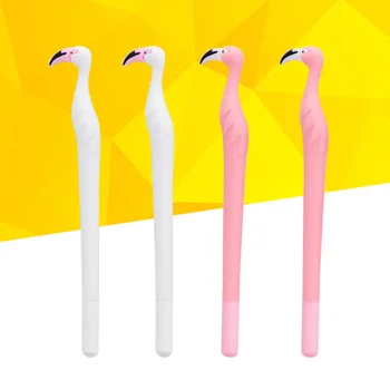 

4Pcs Gel Ink Pen 0.5mm Black Gift Cute Creative Cartoon Stationery Sign Pen Office Supplies