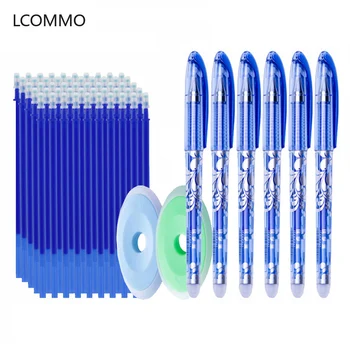 

25pcs/set Washable Handle Erasable Gel Pen Refills Rod 0.5mm Magic Ink Gel Pen for School Office Writing Tools Kawaii Stationery