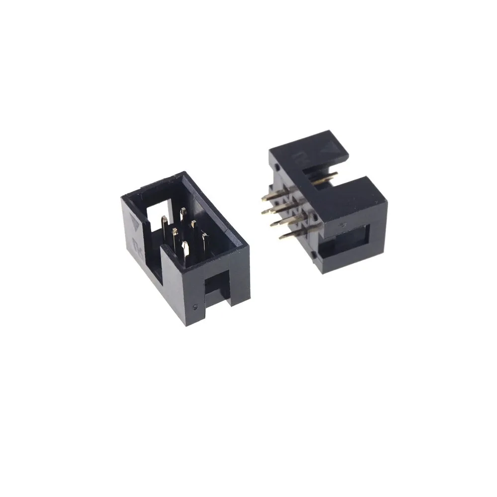 1000 шт. в коробке PCB Header Male 2 54 мм 2x3 Pin 6-полюсное прямое сквозное отверстие для