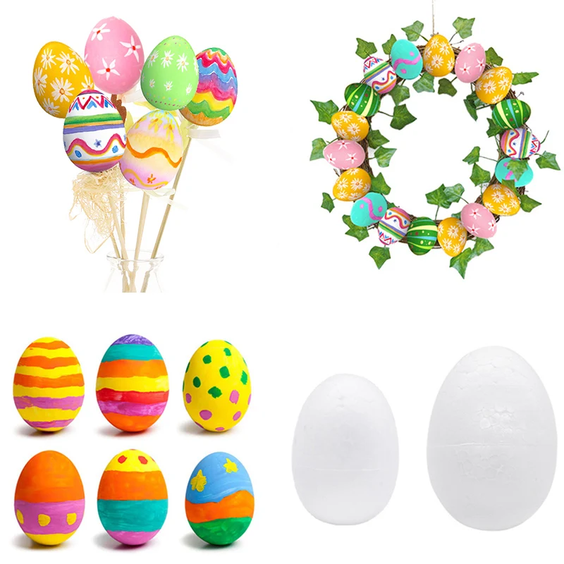 Diy Easter Decoration Eggs Styrofoam Foam Ball Happy Easter Decorations For Home Kids Easter