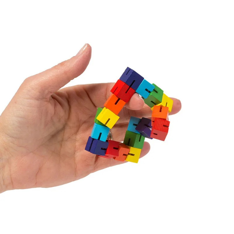 Decompression toy Cube Anti Stress ring Stress Relief cube Toy Anxiety Relief Color wooden cubes creative 1 Decompression toy Cube Anti Stress ring Stress Relief cube Toy Anxiety Relief Color wooden cubes creative 5