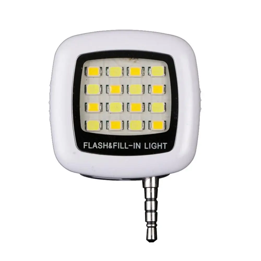 3.5mm white Универсальный светодиодный кольцевой светильник для селфи, портативная лампа для селфи, объектив для мобильного телефона для iPhone XS Max, Xiaomi, samsung, светящийся кольцевой зажим - Цвет: 3.5mm white
