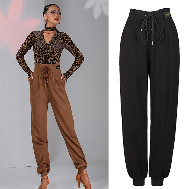 Modern Dance Pants 2021 New Thick Drawstring High Waist Trousers Women