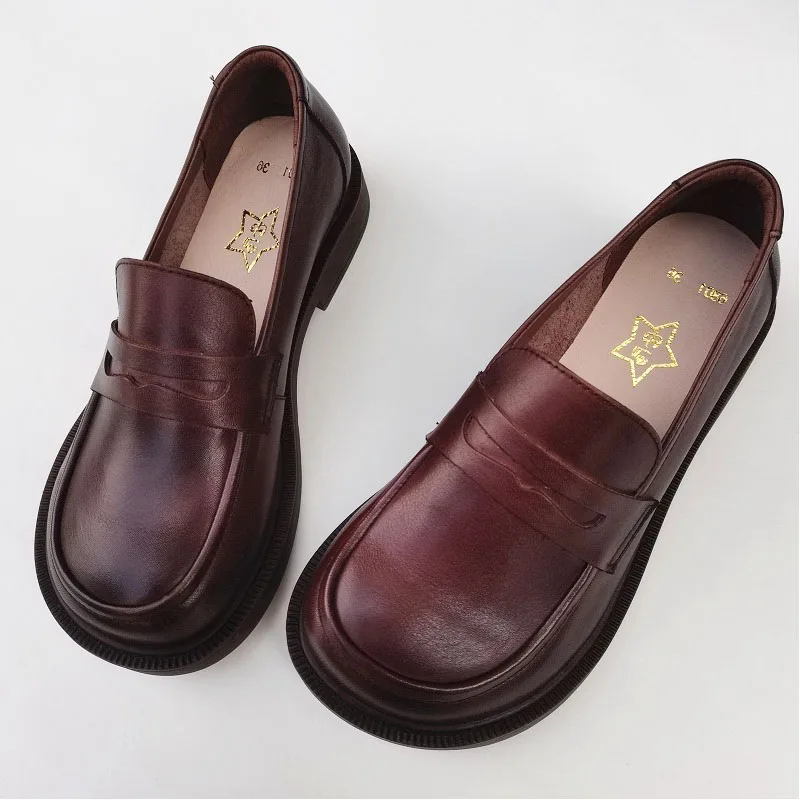 Women's Slip-on Shoes 2011 Spring Flat 100% Genuine Leather Ladies Oxfords Woman Flats | Обувь