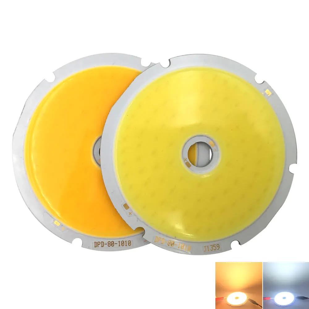 LED COB Rundring Chip 50W 80mm LED Panel Auto Lichtquelle Birne DC 30V