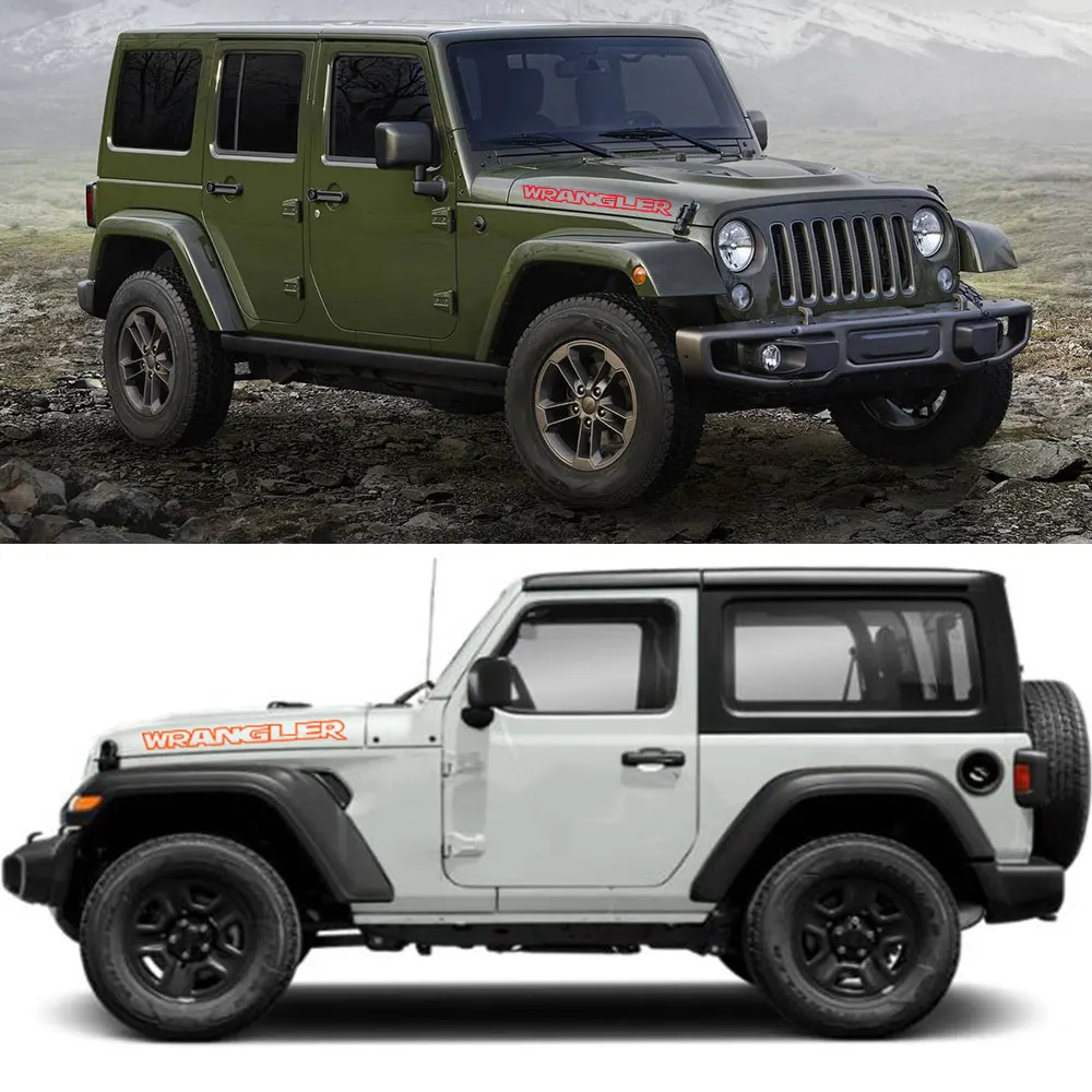 Auto Motorhaube Abdeckung Motor Vinyl Film Aufkleber für Jeep Wrangler JK  JL TJ YJ unbegrenzte Sahara