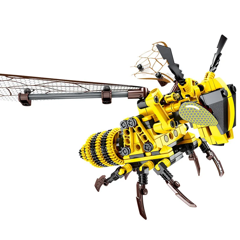 

236pieces Simulated insect DIY Bee Building Blocks Compatible Technic Bricks Set Educational Toys for Children