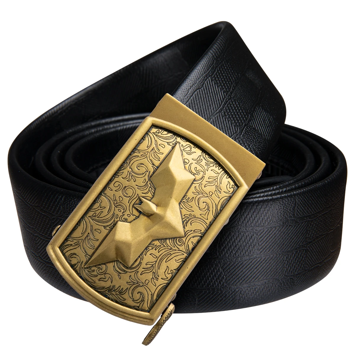 Barry Wang Automatic Buckle Belt | Belt Men Barry Wang | Leather