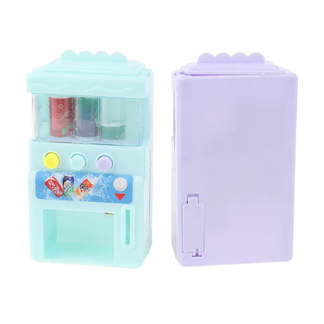 Dollhouse Miniature Food Kids Puzzle Toys Mini Beverage Candy Vending Machine Mini Drink Candy Vending Machine Kitchen 5