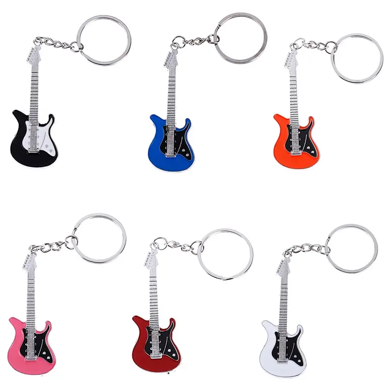 NEW 2020 Metal electric guitar mini keychain key chain ring gifts Guitar accessories | Спорт и развлечения