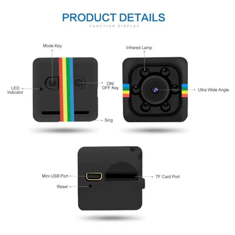 Mini Camera SQ11 960P Small Cam Sensor Night Camcorder Micro Video Camera DVR DV Camcorder SQ 11 Micro camera MiniCam