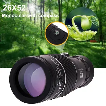 

Viewing Glasses HD Telescope Dual Tone Mountaineering Optics Blue Black 26*52 Monocular Telescope Illumination Outdoors