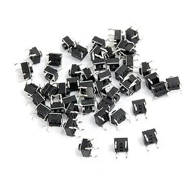 

50 Pcs Momentary Contact 4 Pin Miniature Micro Limit Switch