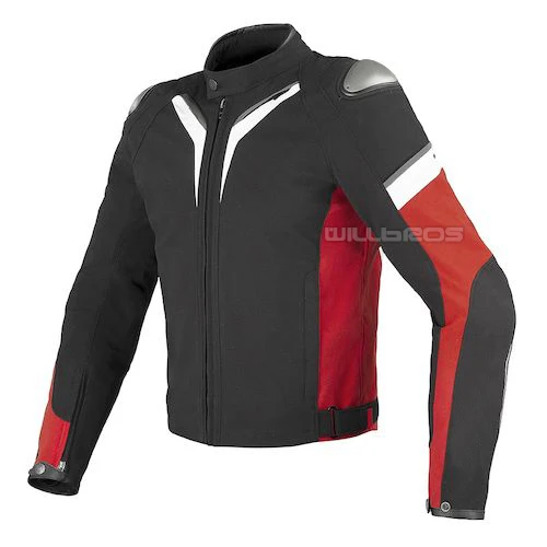 

Dain Motorsports ATV Bike Cycling Black Red Jackets Aspide Textile Men Adult Jacket With Protection