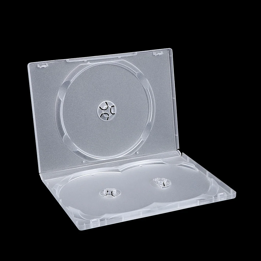 Square Ltra Thin Single 3 Disc  Clear Replacement Cases For Blu-Ray DVD Movies Holder CD Case Box Disc Box