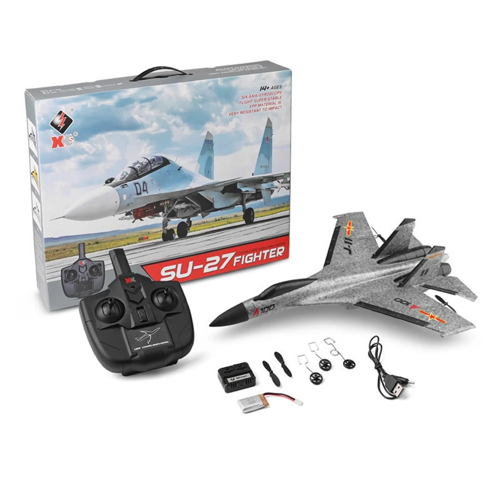 

RC Airplane Plane A100 2.4G 3CH Gliders Fixed Wing Fly Model EPP Double Power Remote Control Plane Drone Toys For Kids Gifts