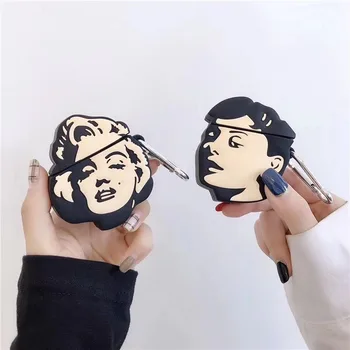 

For AirPods 2 1 Luxury classical Cartoon Wireless Bluetooth Earphone Cute 3D Case For Apple AirPods Silicone Charging Cover