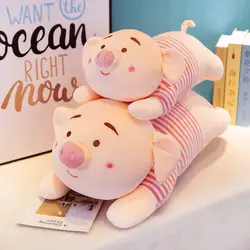 Креативная лежа PP свинья плюшевая игрушка Большая мягкая игрушка "Поросенок", Спящая кукла, подушка детский подарок на день рождения