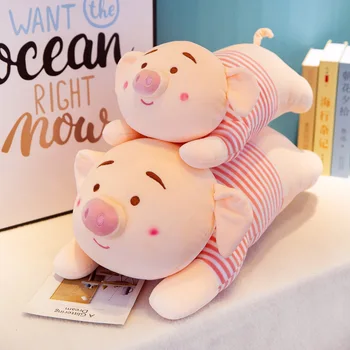 

Creative lying PP pig plush toy large soft pig doll accompany sleeping doll pillow children birthday present plush plush toys