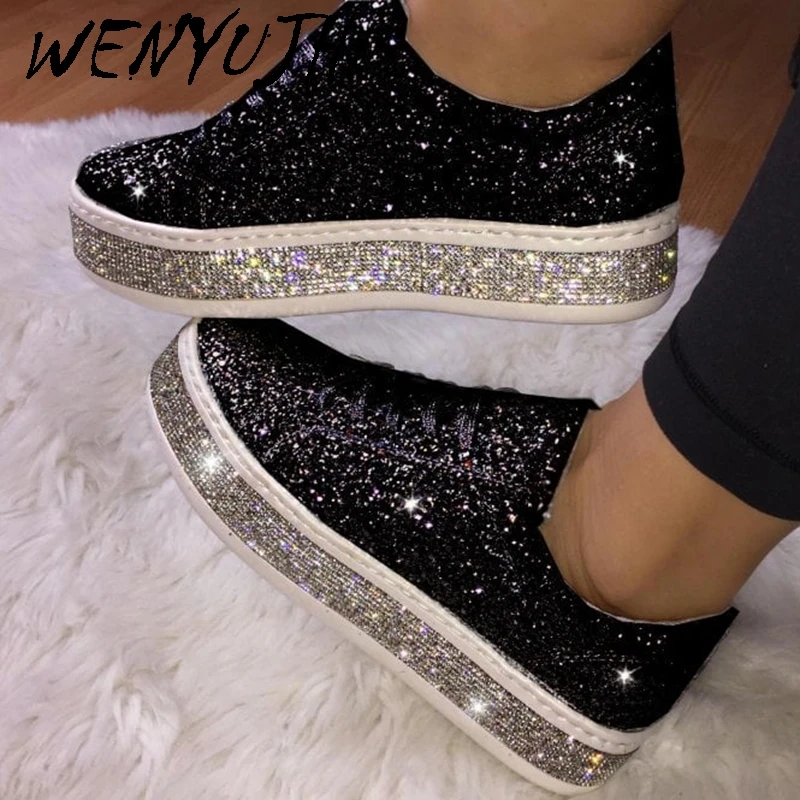 women's sequin moccasins