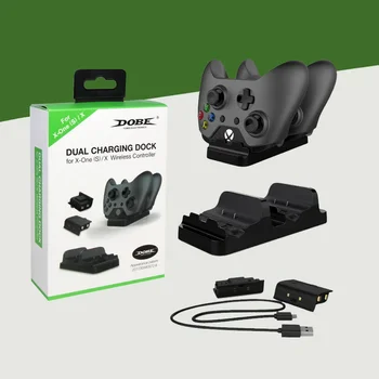 

Dual Charging Dock Station Charger with 2 Rechargeable Batteries Fast Charging for XBOX ONE Xbox One S for Xbox one X Gamepad