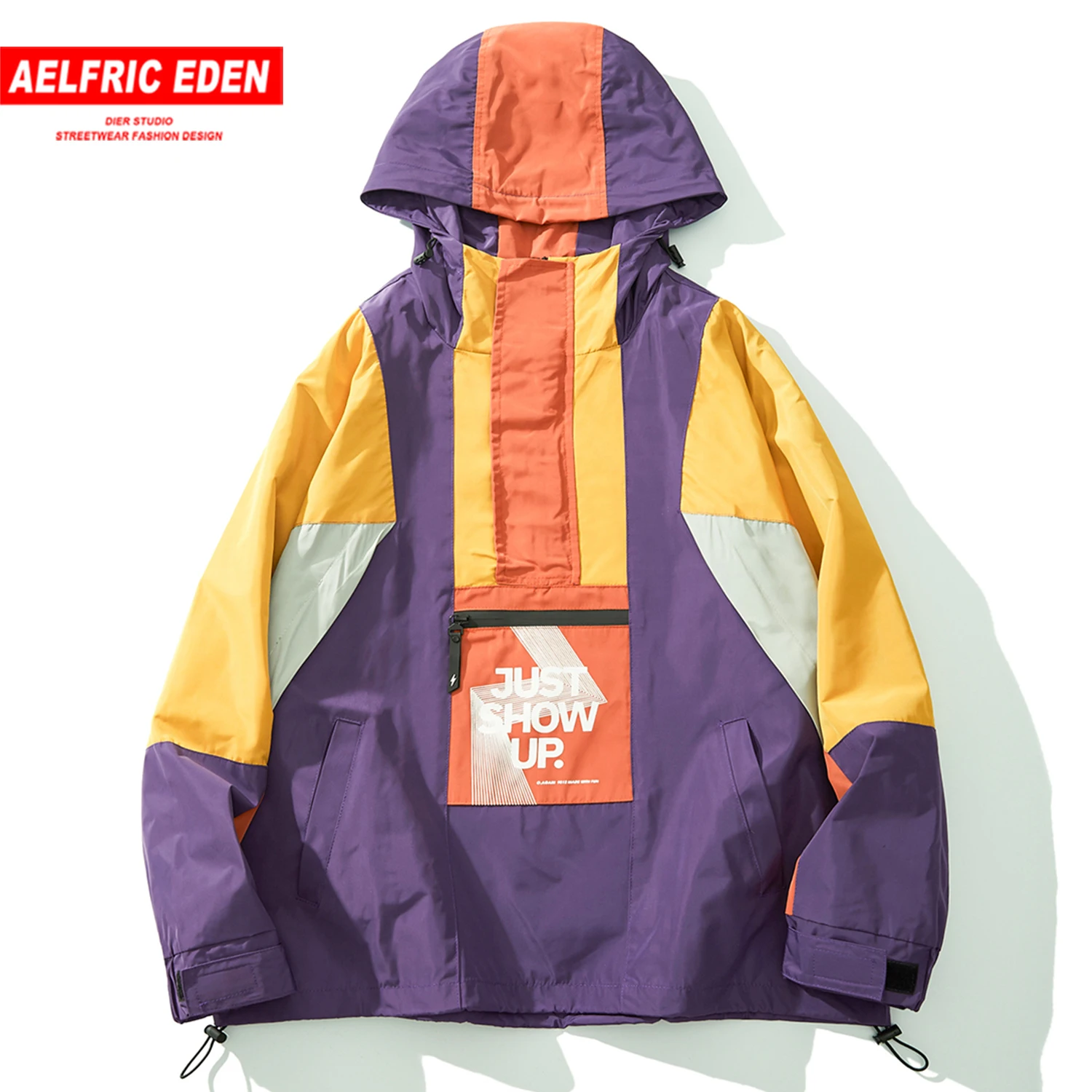 Мужская куртка с капюшоном Aelfric Eden модная повседневная Уличная одежда цветными