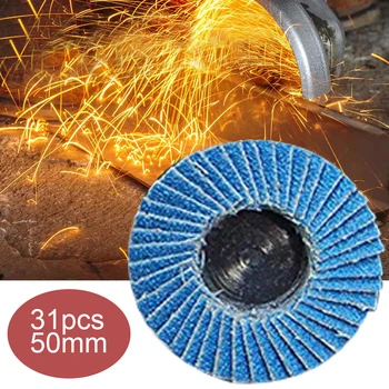 

31pcs/set 2inch 50mm Stainless Steel Home Industrial Grinding Wheel Sanding Discs Angle Grinder Low Vibration Stable Wood Metal