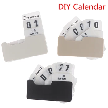 Perpetual Calendar Diy Flip Calendar Crafts Home Office School Desk Decoration 1