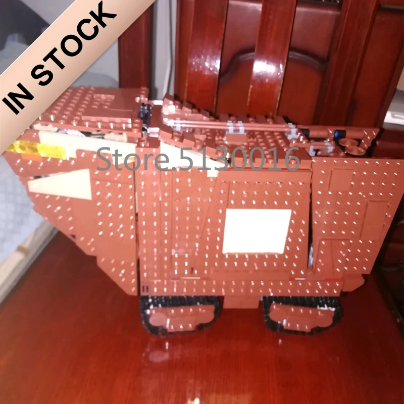 

In stock 05146 Star Wars Sandcrawler Star Wars Buliding Blocks 1388pcs Bricks Armoured Crrier Transport Vehicle Toys Compatible