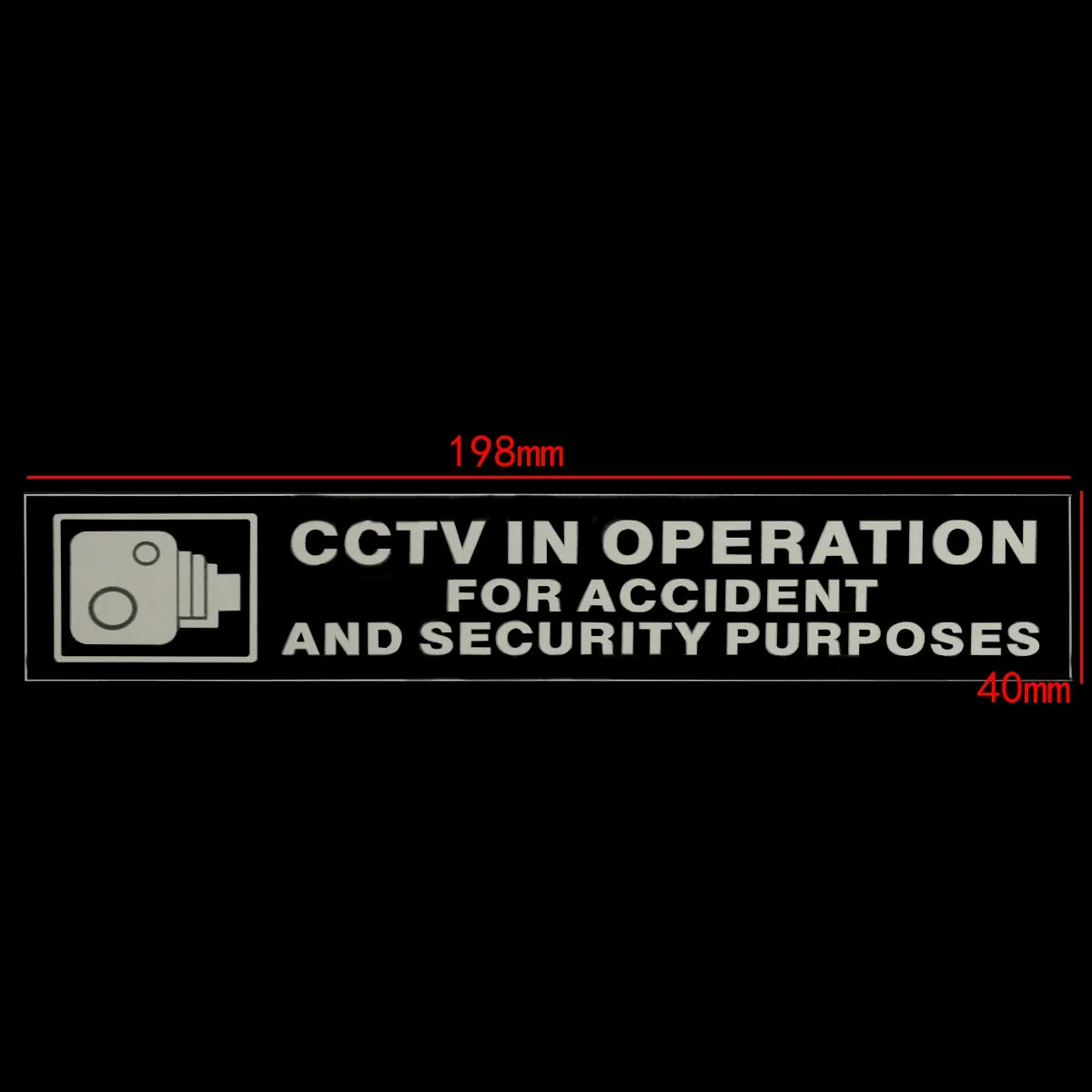 2 шт CCTV в эксплуатации для целей безопасности при авариях самоклеящиеся наклейки для автомобиля Ван автобус 198 мм x 40 мм
