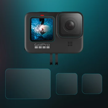 

HD Tempered Glass Protective Film For GoPro 9 Screen Cover Case Front Back Lens Film For GoPro Hero 9 Sport Camera Accessories