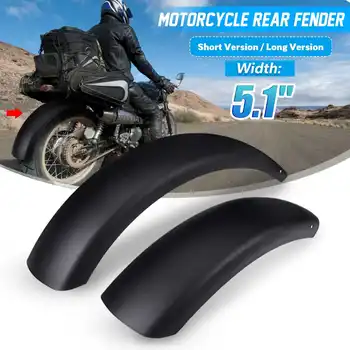 

5.1" Motorcycle Rear Fender Mudguard Mud Flap Stainless Steel Splash Guard For Bobber Chopper Custom