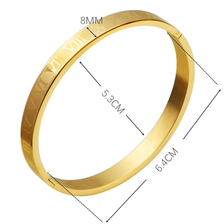 Luxury Roman Number Charm Woven Stainless Steel Bracelet Hip Hop Men Jewelry Gold Color Jewelry For Men Pulseira Bileklik bracelet jewelry