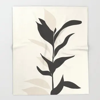 

Abstract Coral Fleece Design Abstract Minimal Plant Blankets Sofa Throw Blanket 125x200 Fleece Bed Throws
