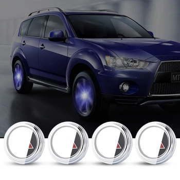 

For Mitsubishi 58mm Hub Light Lamp 4X Car Floating Illumination Wheel Center Cap LED Light Bulb Cover Lighting Energy Flash Auto