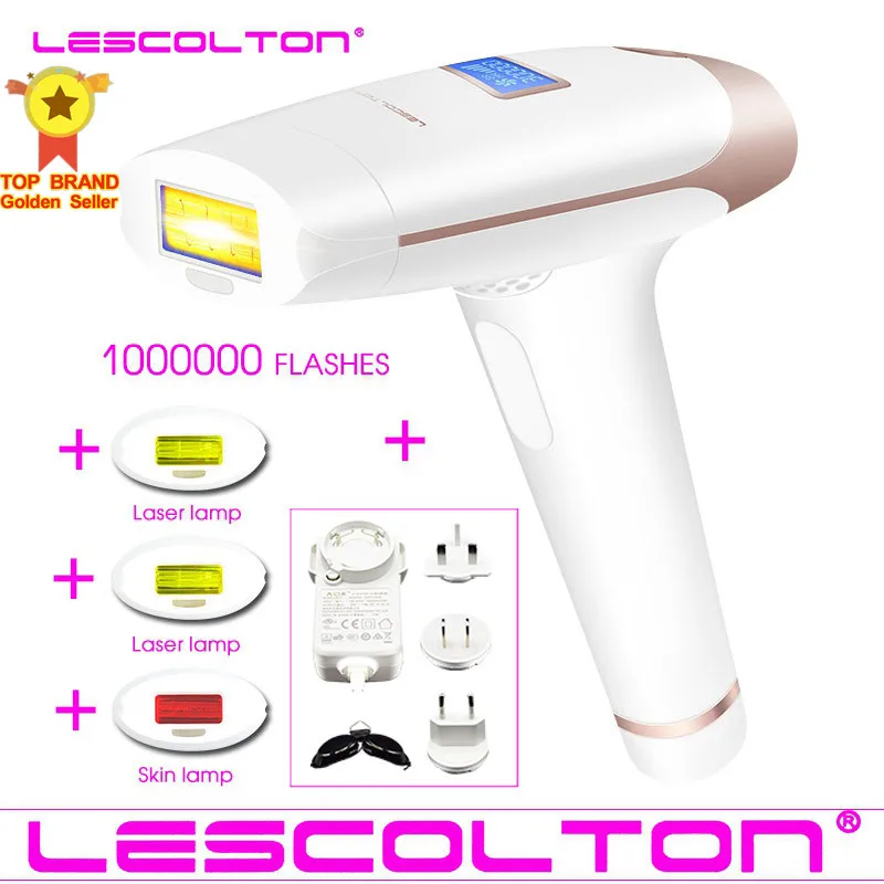 100% Оригинальный Lescolton 3 в 1 700000 импульсов IPL лазерное устройство для удаления волос