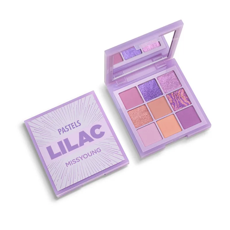 9 Colors Eyeshadow Palette Portable Matte Shimmer Long-lasting Eye Shadow Daily Makeup Pallet Set Mint Pastels Lilac Eyeshadow 9 Colors Eyeshadow Palette Portable Matte Shimmer Long-lasting Eye Shadow Daily Makeup Pallet Set Mint Pastels Lilac Eyeshadow