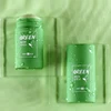 Smeared Green-Tea-Mask Deep Cleaning And Moisturizing Shrinking Pores Removing Blackhead And Acne Skin Care ► Photo 3/6