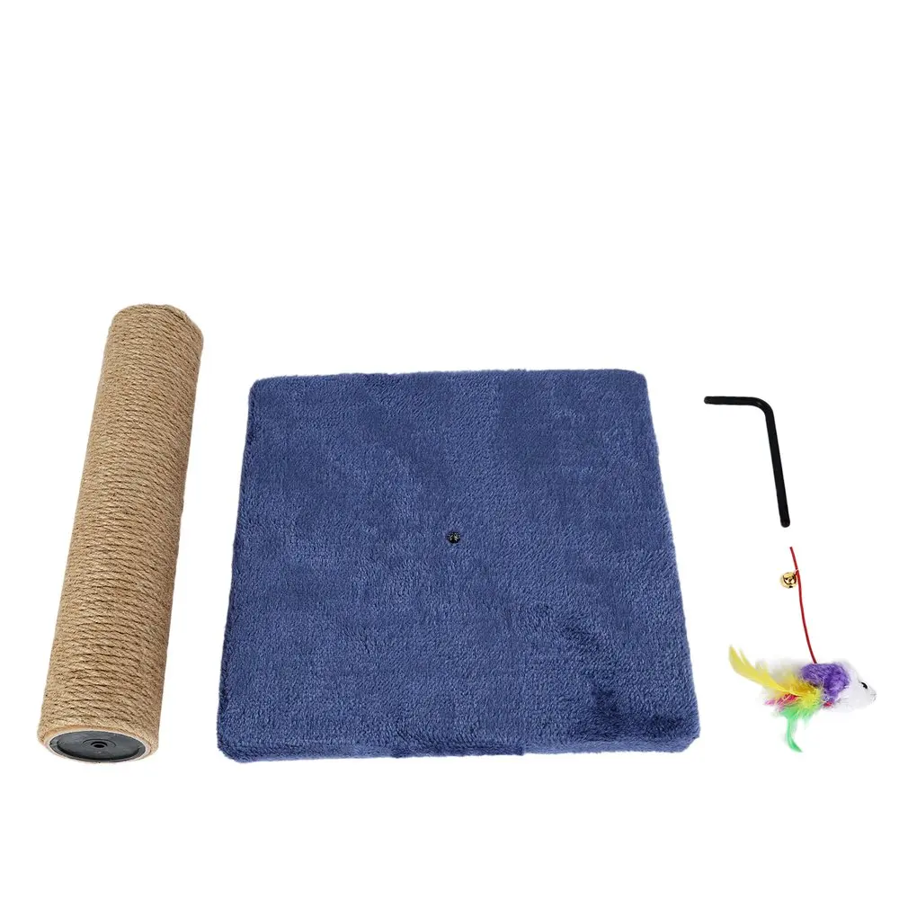 

M6-2 Pet Cat Tree Climbing Frame Toy with Fish Shape Bell Toy Cat Scratching Posts Cat Scratch Board Jumping Training Toy