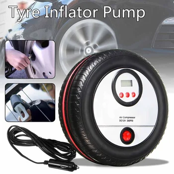 

Car air pump 260PSI DC 12V Portable Mini Digital Display Pump Electric Mini Tire Inflator Air Compressor
