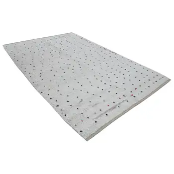 

196x293 Cm White Handmade Moroccan Rug-6x10 Ft