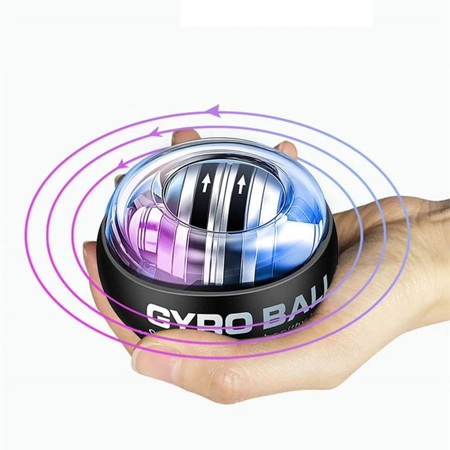 Led Self-starting Gyro Ball Powerball Contador Arm Expander Hand Trainer  Gyroscope Wrist Force Exercise Relax Fitness Equipment - AliExpress