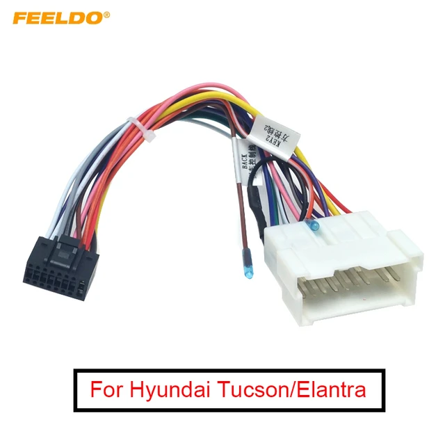 Car Radio Iso Adapter Cable Plug Harness Connector For Hyundai Santa Fe  Sonata Accent Elantra Getz Tucson For Kia - Cables, Adapters & Sockets -  AliExpress