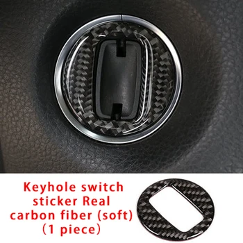 

For Volkswagen touareg 2011-2018 carbon fiber Keyhole switch sticker molding trim 1pc